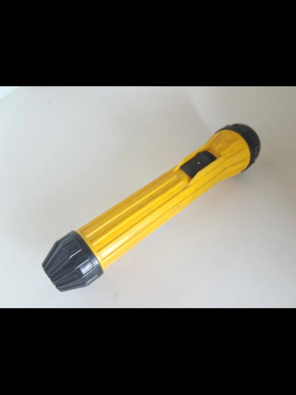 Yellow vintage cal trans Flashlight with Black Ends